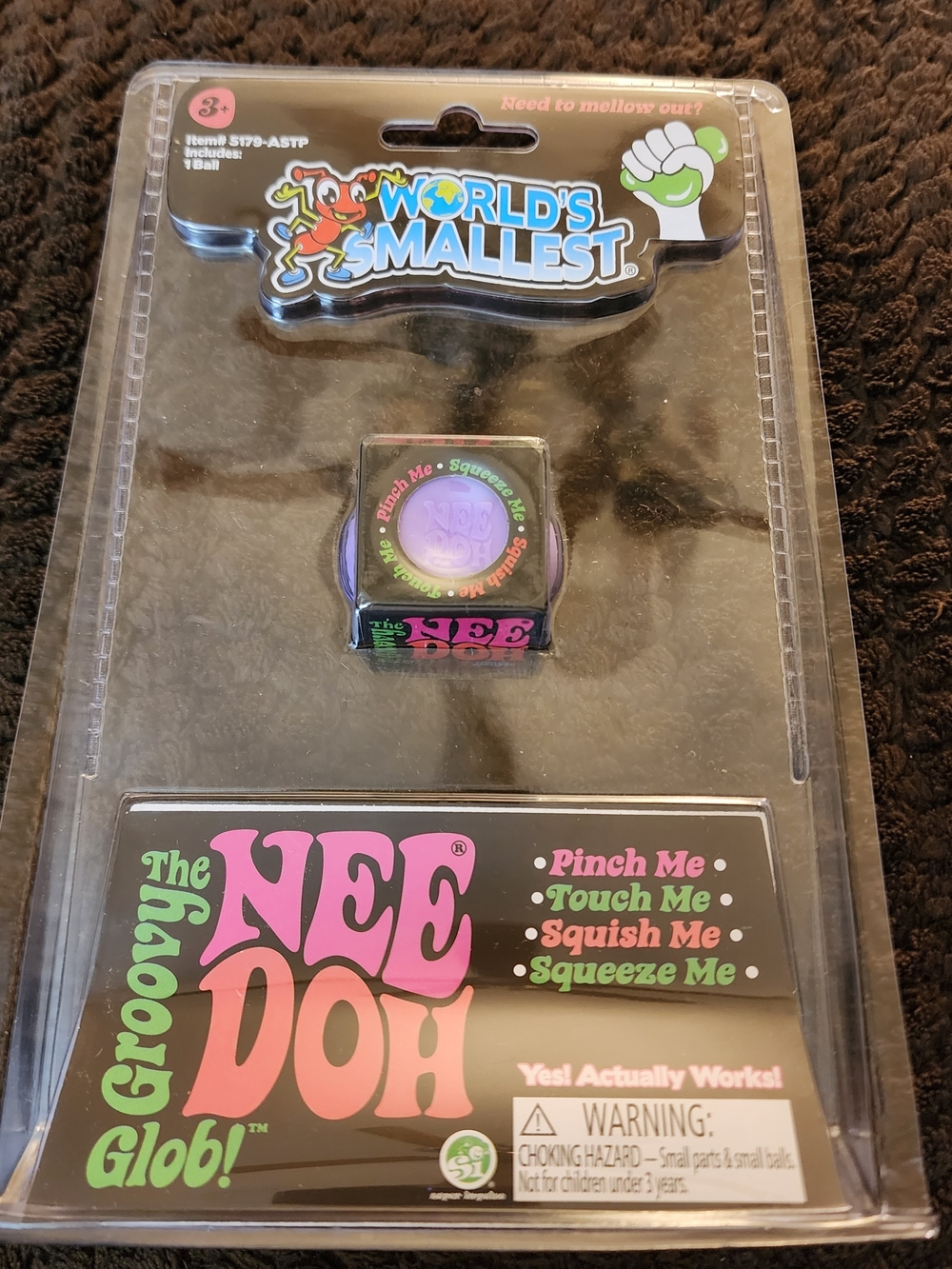 REAR World's Smallest Groovy NeeDoh Glob Stress Toy - Purple 2026